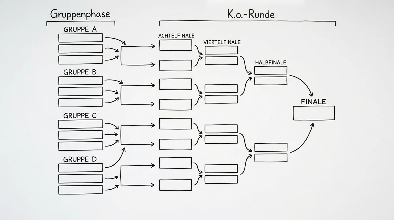 Beachvolleyball Europameisterschaft Turniermodus – Gruppenphase und K.o.-Runde im Schema