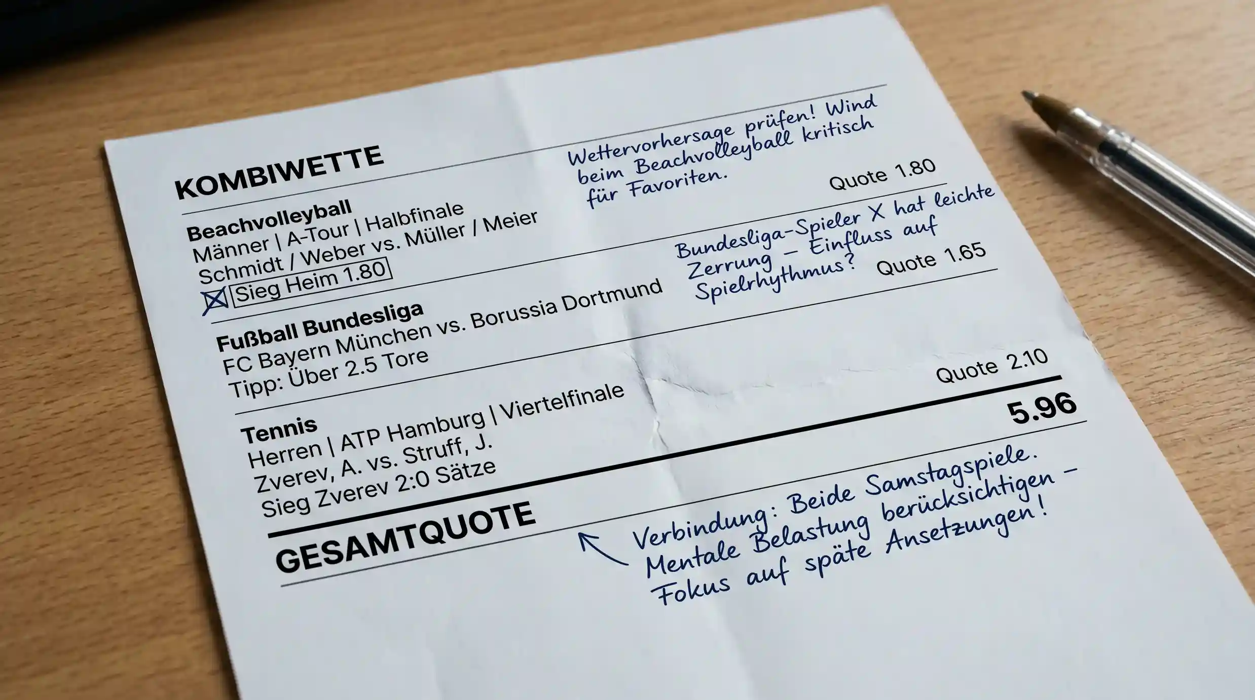 Beachvolleyball mit anderen Sportarten kombinieren – Kombi-Wetten mit Fußball oder Tennis