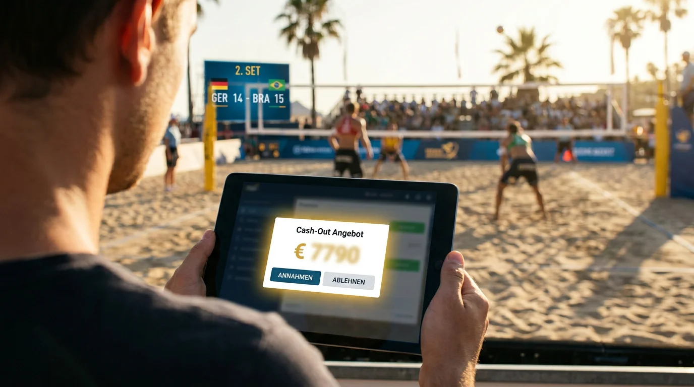 Cash-Out bei Beachvolleyball Live-Wetten – Frühkasse-Strategie bei Set-Wechsel und Momentum-Kipp