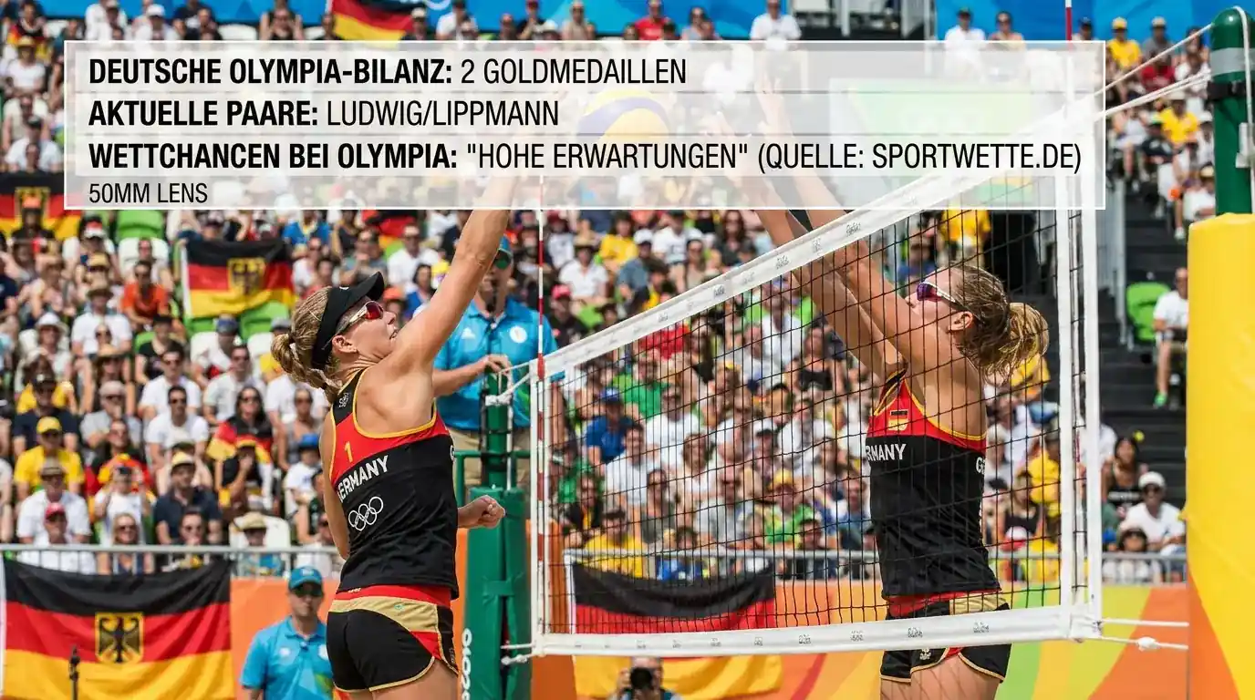 Deutsche Beachvolleyball-Paare bei Olympia – historische Medaillenbilanz und Wettchancen für aktuelle deutsche Duos