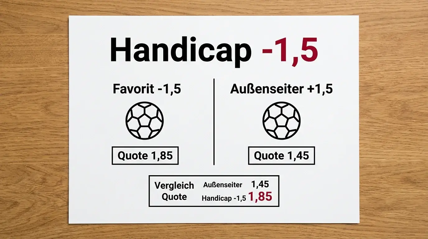 Handicap-Wette Beachvolleyball erklärt – Satz-Handicap minus 1,5 mit Beispielquoten und Auszahlungsszenarien