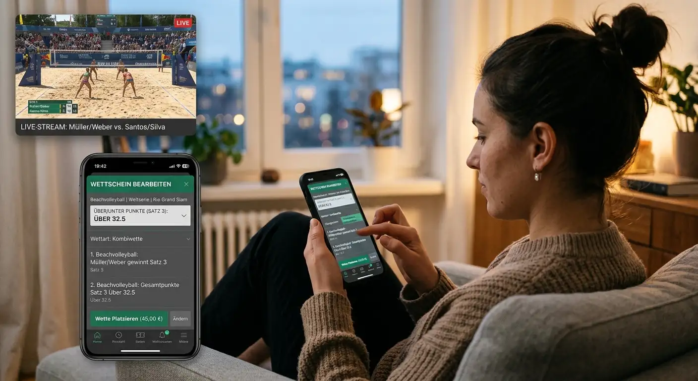 Live-Streaming Beachvolleyball in Sportwetten-App – welche Anbieter Stream direkt in der Anwendung zeigen