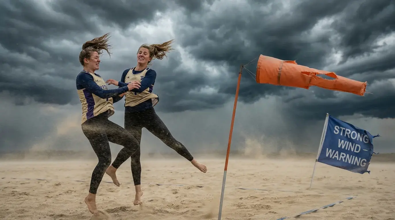 Windeinfluss auf Beachvolleyball Matches – Windstärke-Schwellenwerte und Auswirkungen auf Wettquoten